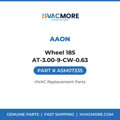 AAON Wheel 185 AT-3.00-9-CW-0.63 ASM07335
