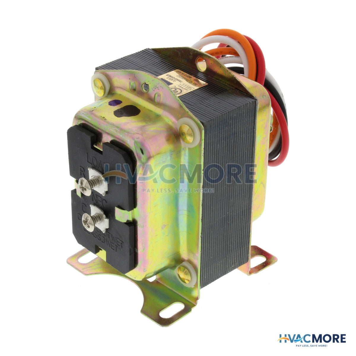 Resideo Foot, Plate, Clamp, or Panel Mounted 120/208/240 VAC Transformer W/ 9" Leads (50VA) AT150A1007