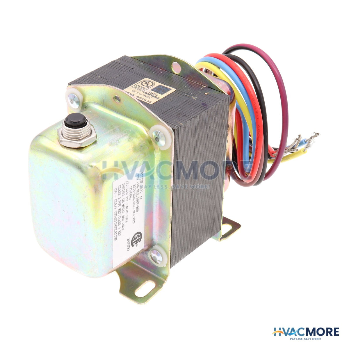 Resideo Plate/Panel Mount 208/277/480V Transformer W/ 9" Lead Wires & Manual Reset Breaker AT175F1031
