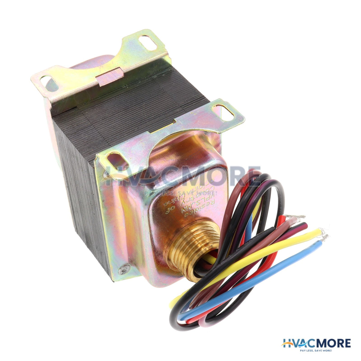 Resideo Plate/Panel Mount 208/277/480V Transformer W/ 9" Lead Wires & Manual Reset Breaker AT175F1031