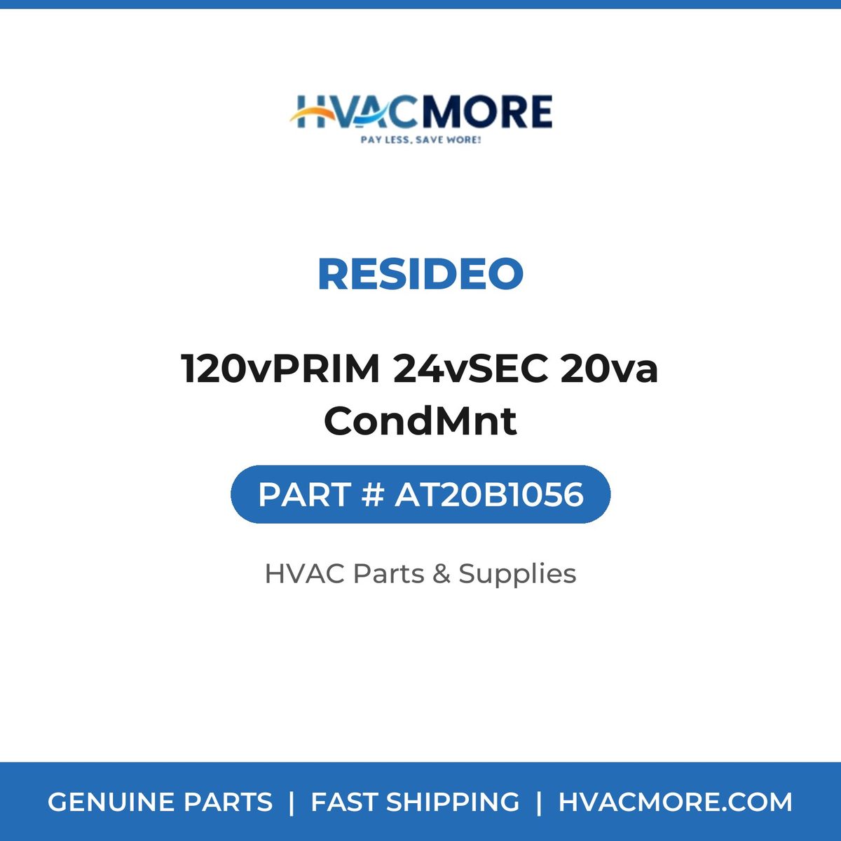 Resideo 120vPRIM 24vSEC 20va CondMnt AT20B1056