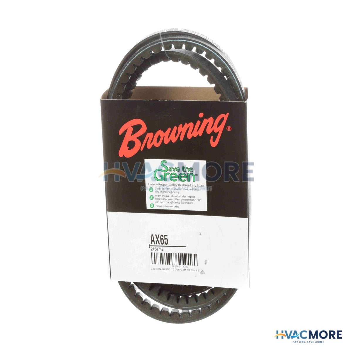 Browning TorqTitan Gripnotch Belt W/ 66.3" Pitch AX65