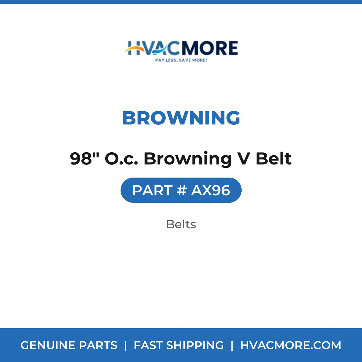 Browning 98" O.c. Browning V Belt AX96