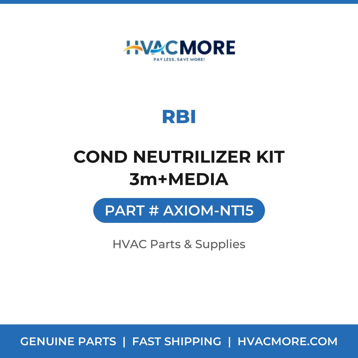 RBI COND NEUTRILIZER KIT 3m+MEDIA AXIOM-NT15