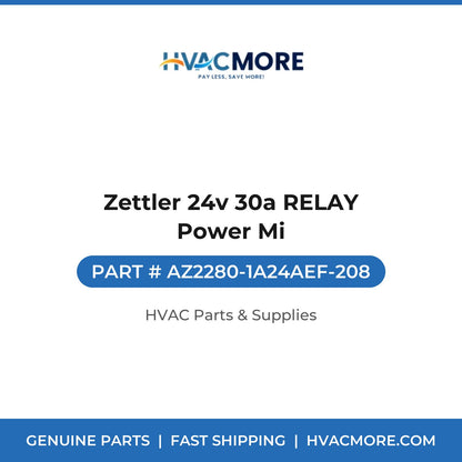 Zettler 24v 30a RELAY Power Mi AZ2280-1A24AEF-208