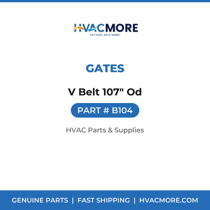 Gates V Belt 107" Od B104