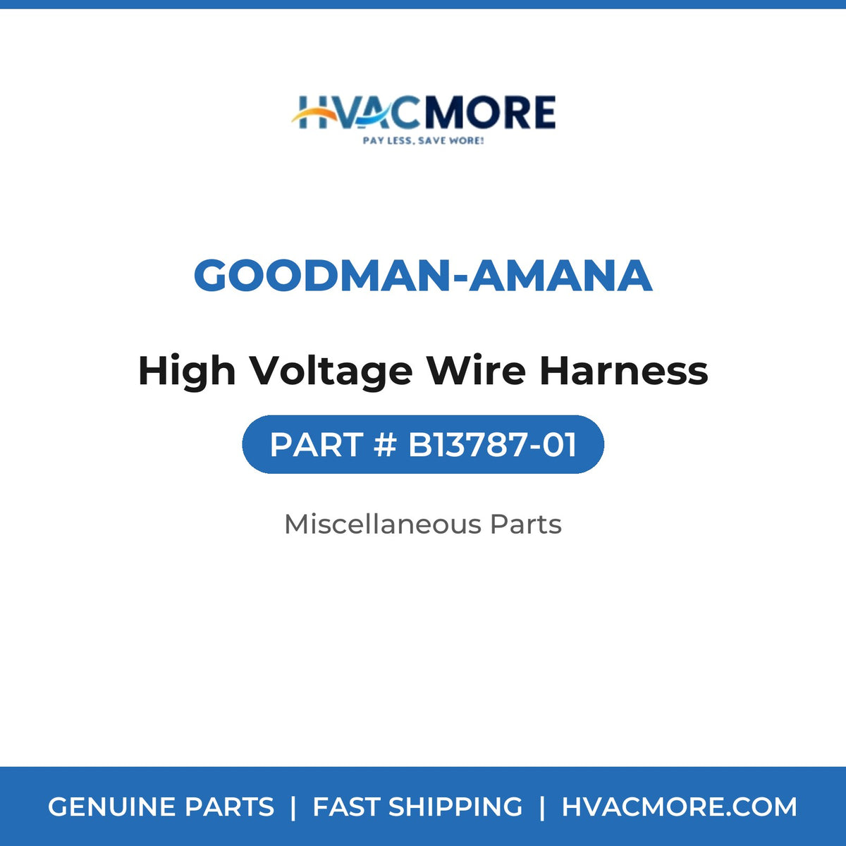 Goodman-Amana High Voltage Wire Harness B13787-01