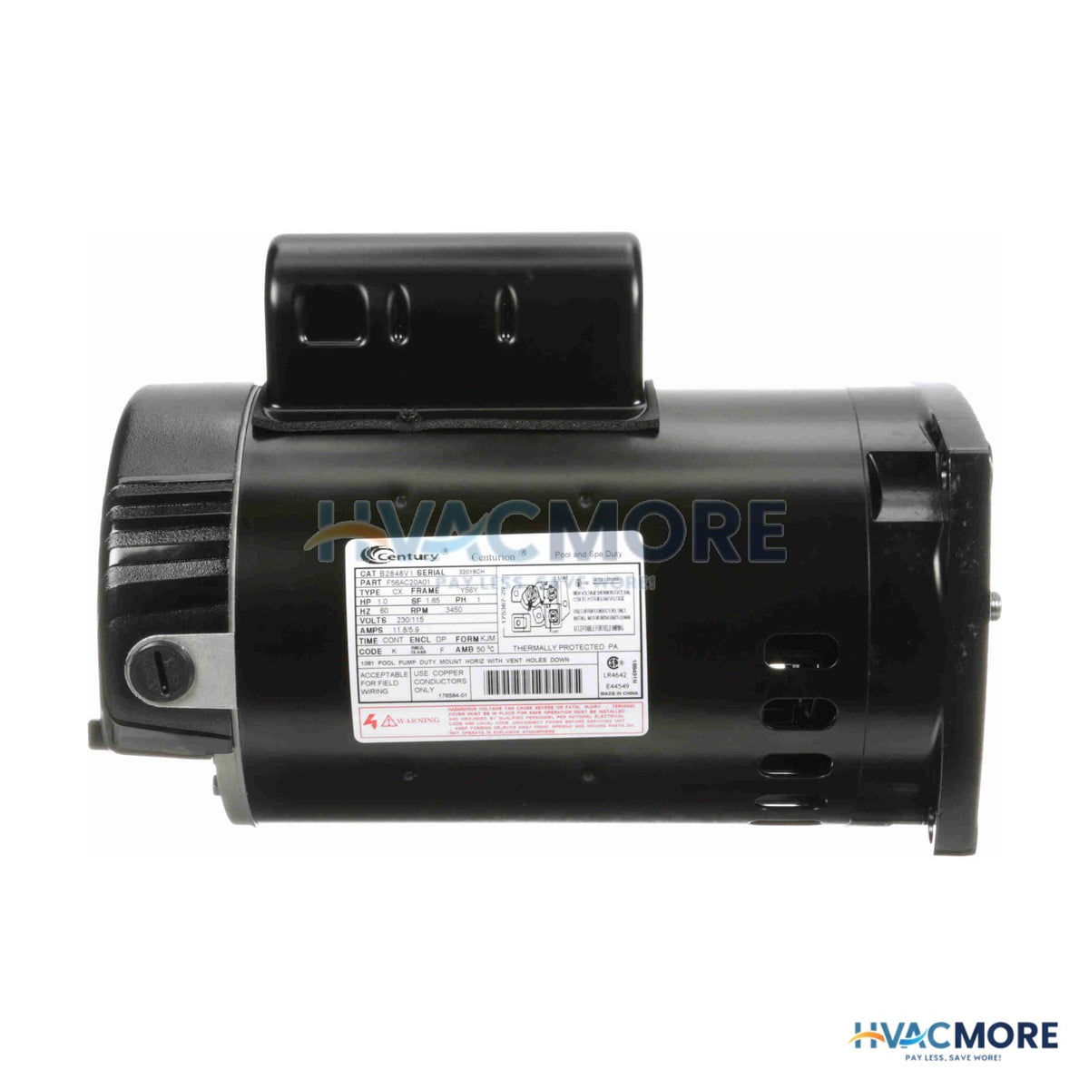 Century 1 HP 115/230 3450 RPM Motor B2848V1