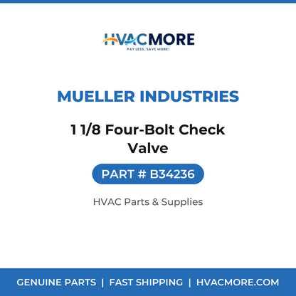 Mueller Industries 1 1/8 Four-Bolt Check Valve B34236