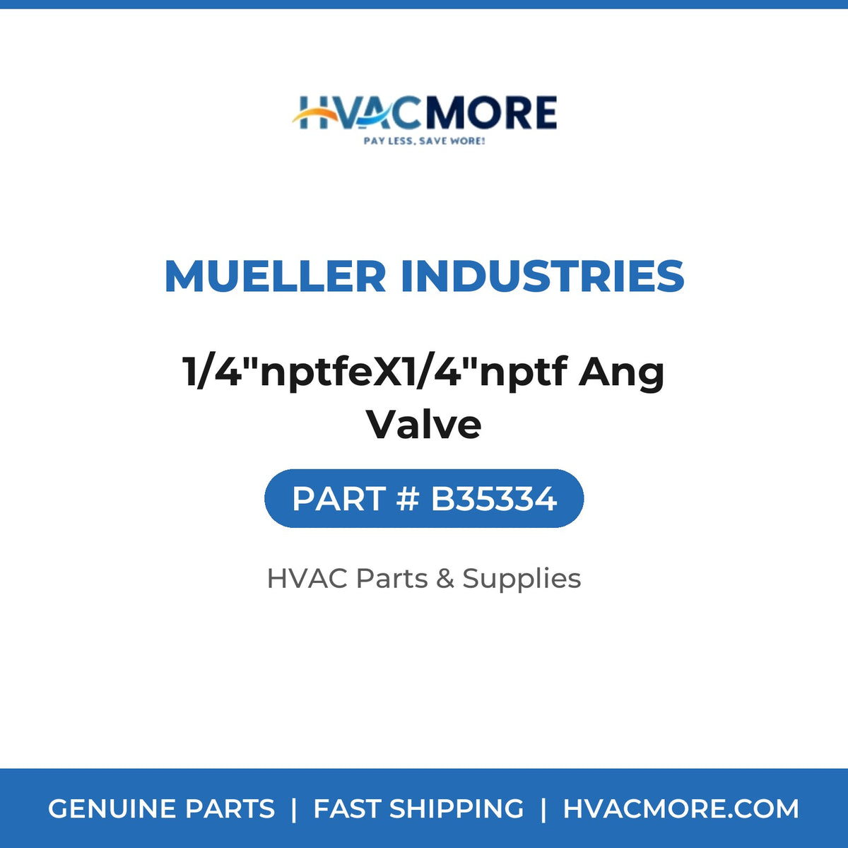 Mueller Industries 1/4"nptfeX1/4"nptf Ang Valve B35334