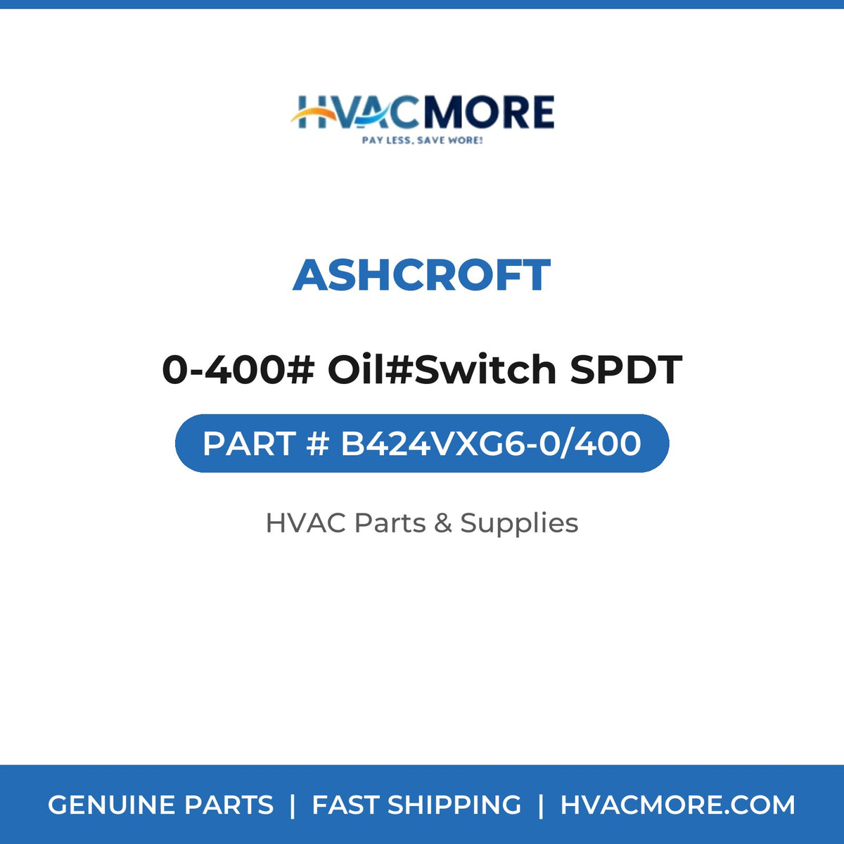 Ashcroft 0-400# Oil#Switch SPDT B424VXG6-0/400