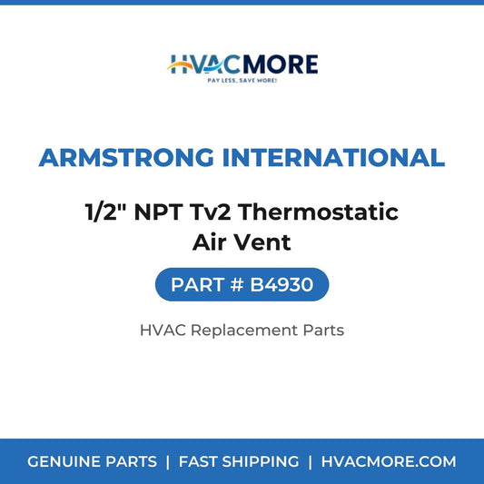 Armstrong International 1/2" NPT Tv2 Thermostatic Air Vent B4930