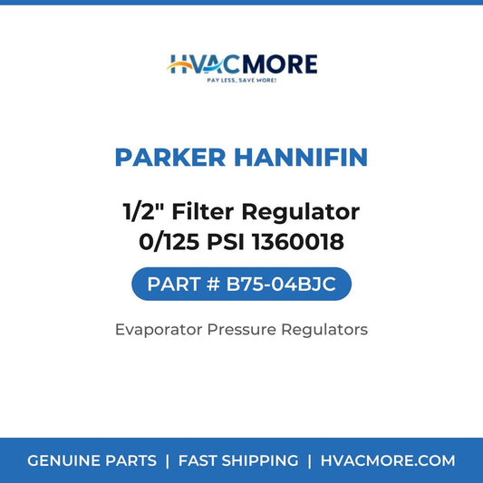 Parker Hannifin 1/2" Filter Regulator 0/125 PSI 1360018 B75-04BJC