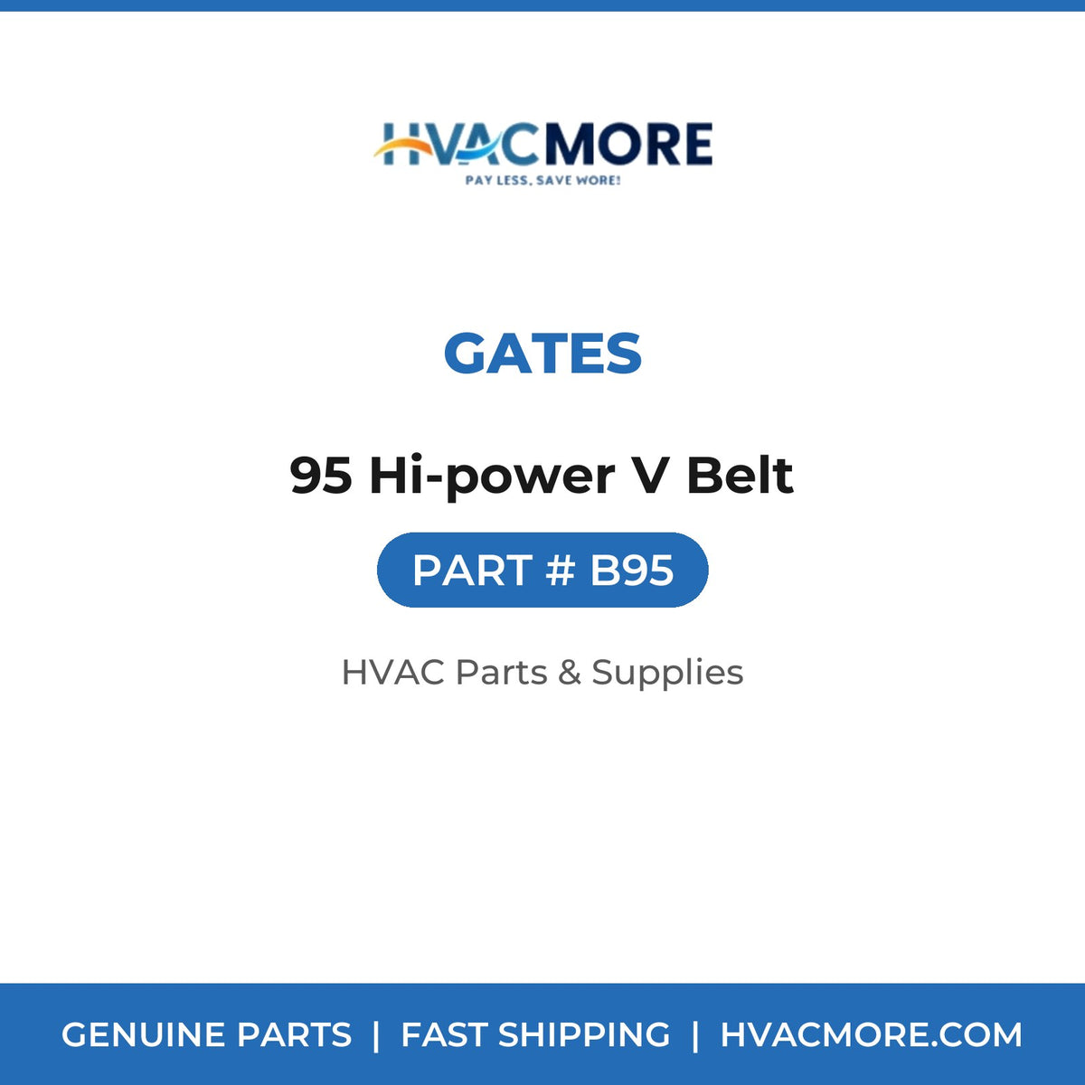 Gates 95 Hi-power V Belt B95