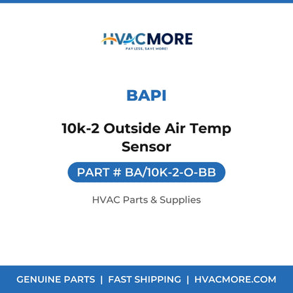 BAPI 10k-2 Outside Air Temp Sensor BA/10K-2-O-BB