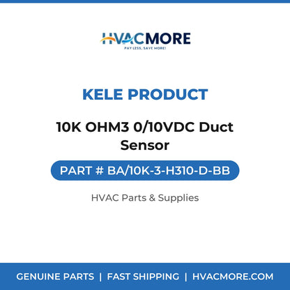 Kele Product 10K OHM3 0/10VDC Duct Sensor BA/10K-3-H310-D-BB