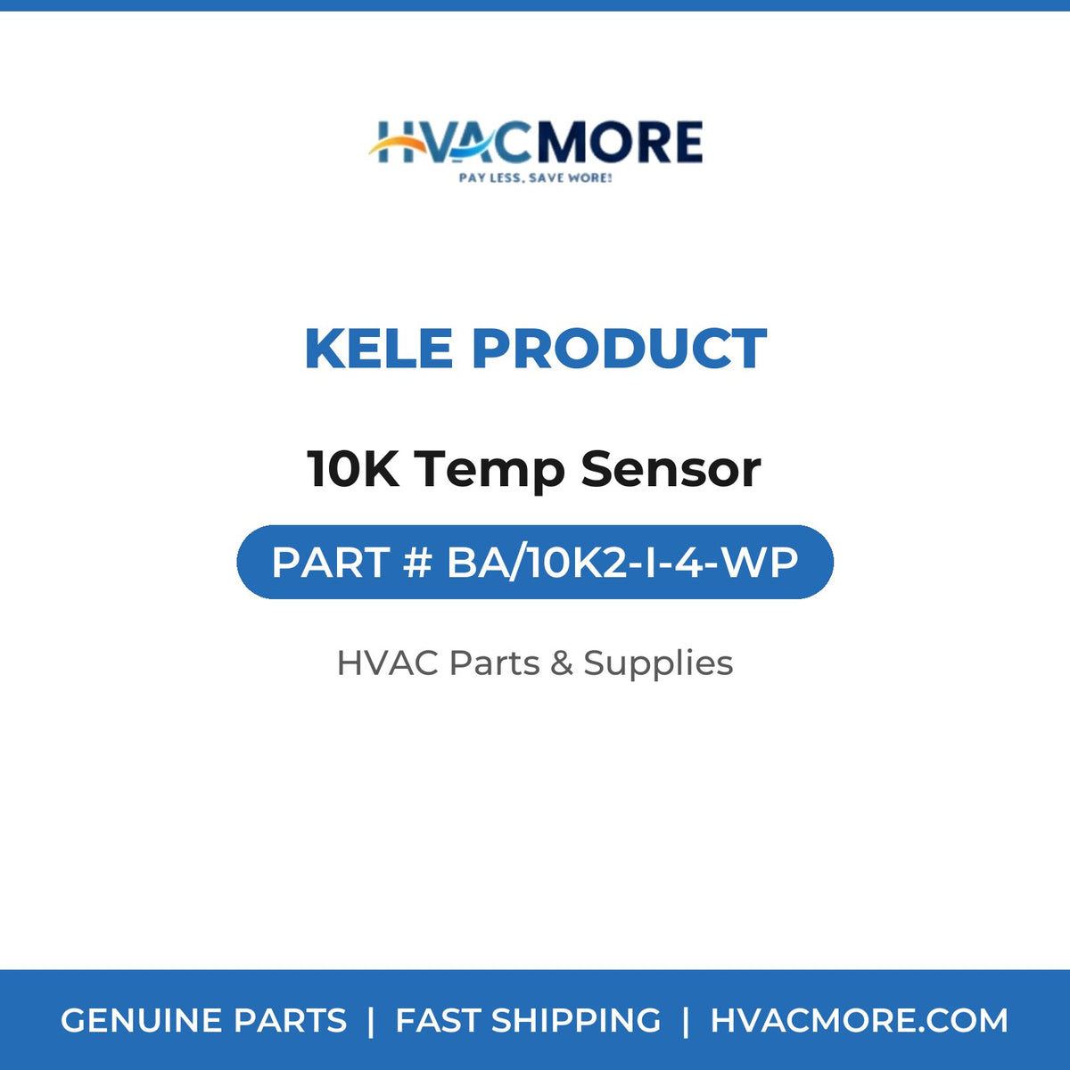 Kele Product 10K Temp Sensor BA/10K2-I-4-WP