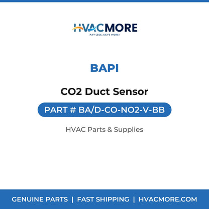 BAPI CO2 Duct Sensor BA/D-CO-NO2-V-BB