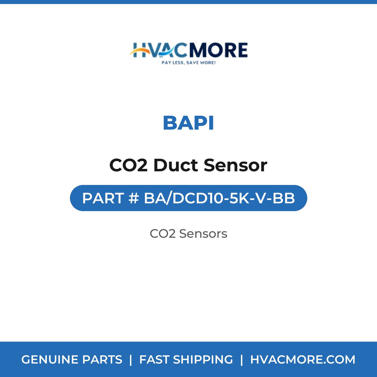 BAPI CO2 Duct Sensor BA/DCD10-5K-V-BB