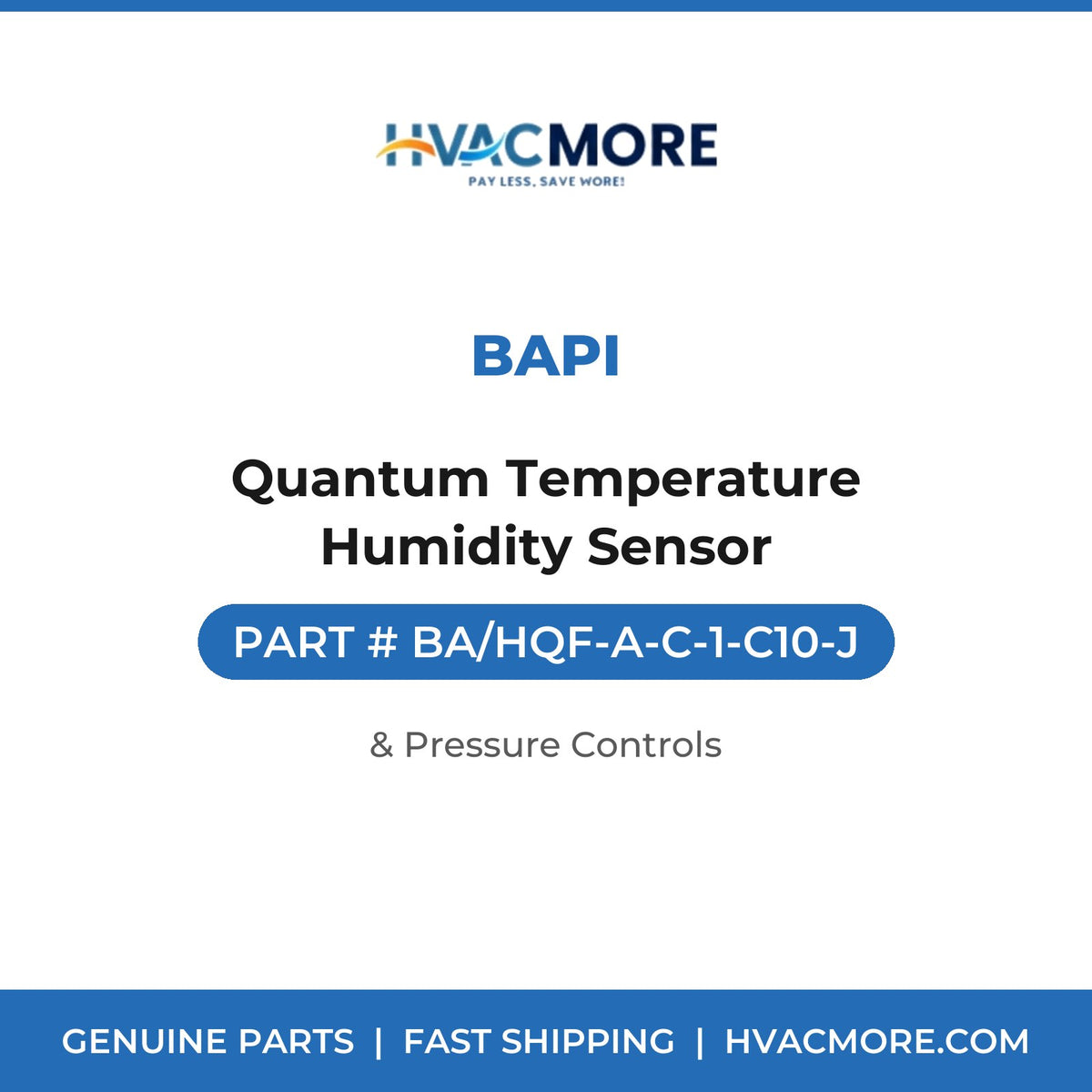 BAPI Quantum Temperature Humidity Sensor BA/HQF-A-C-1-C10-J