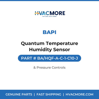 BAPI Quantum Temperature Humidity Sensor BA/HQF-A-C-1-C10-J