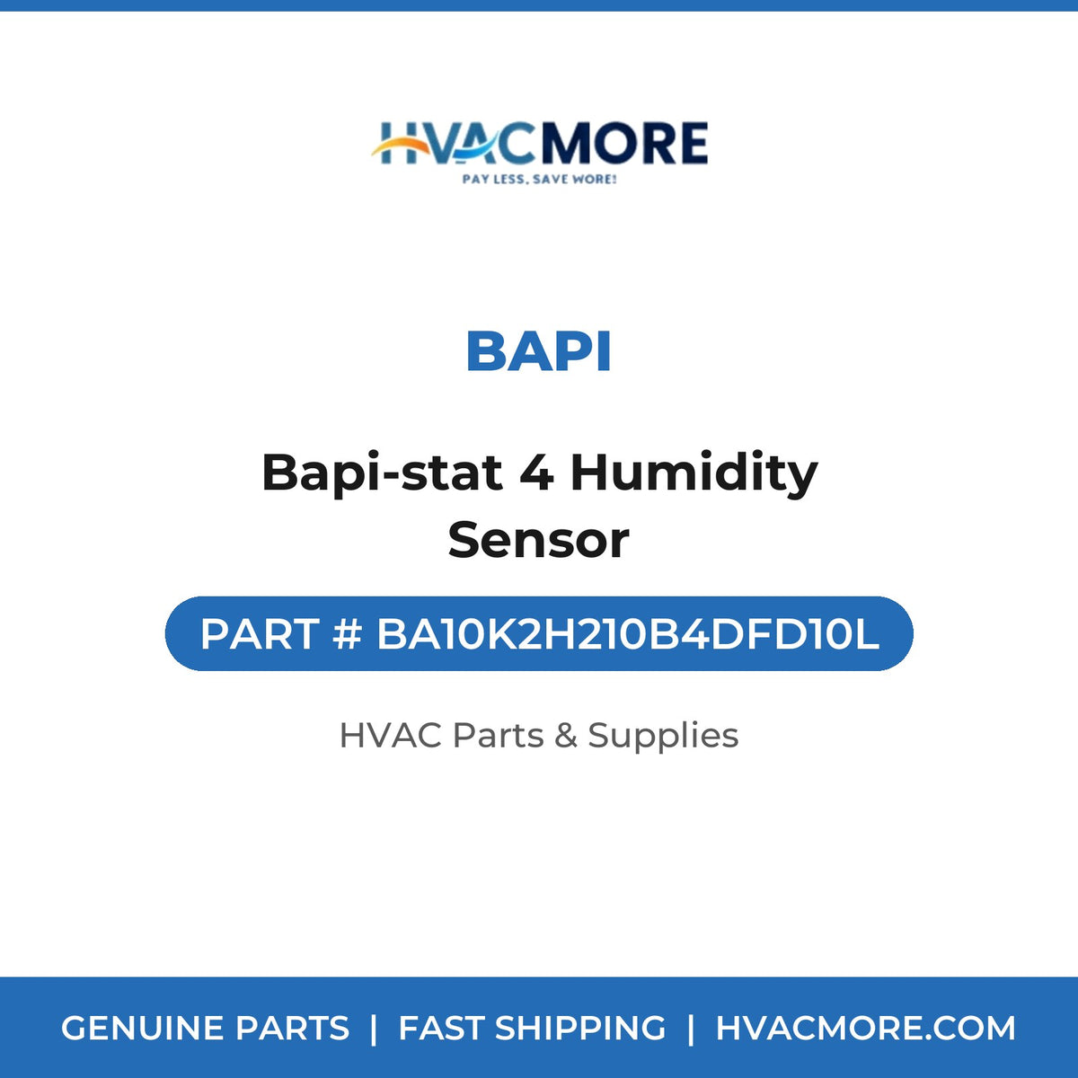 BAPI Bapi-stat 4 Humidity Sensor BA10K2H210B4DFD10L