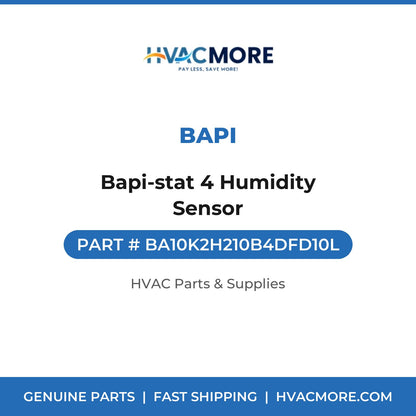 BAPI Bapi-stat 4 Humidity Sensor BA10K2H210B4DFD10L