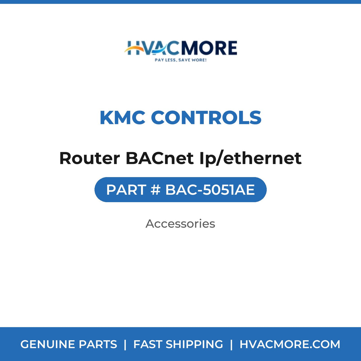 KMC Controls Router BACnet Ip/ethernet BAC-5051AE