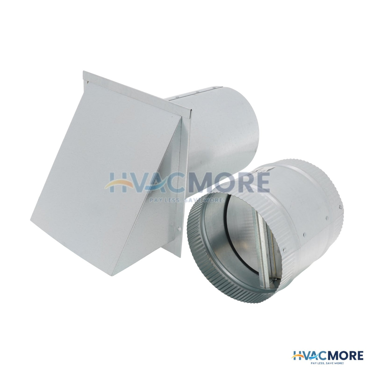Broan Pressure Relief Damper W/ Wall Cap and 6" Collar BD6