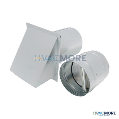 Broan Pressure Relief Damper W/ Wall Cap and 6" Collar BD6