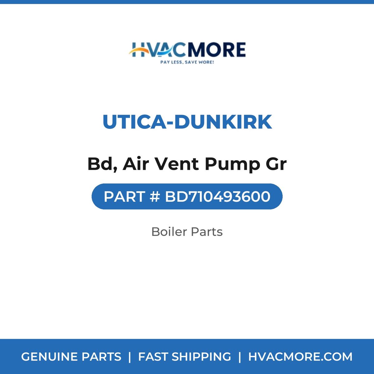 Utica-Dunkirk Bd, Air Vent Pump Gr BD710493600