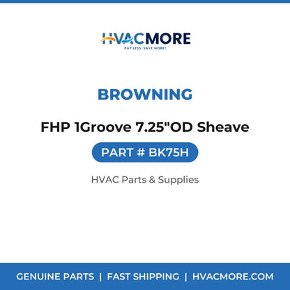 Browning FHP 1Groove 7.25"OD Sheave BK75H