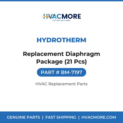 Hydrotherm Replacement Diaphragm Package (21 Pcs) BM-7197