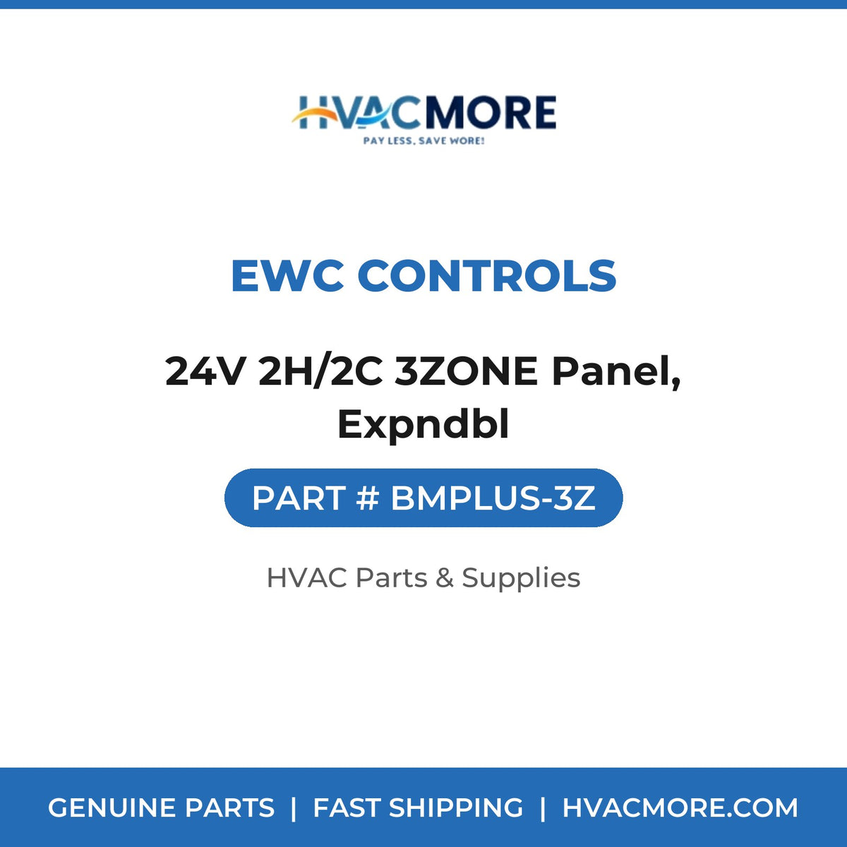 EWC Controls 24V 2H/2C 3ZONE Panel, Expndbl BMPLUS-3Z