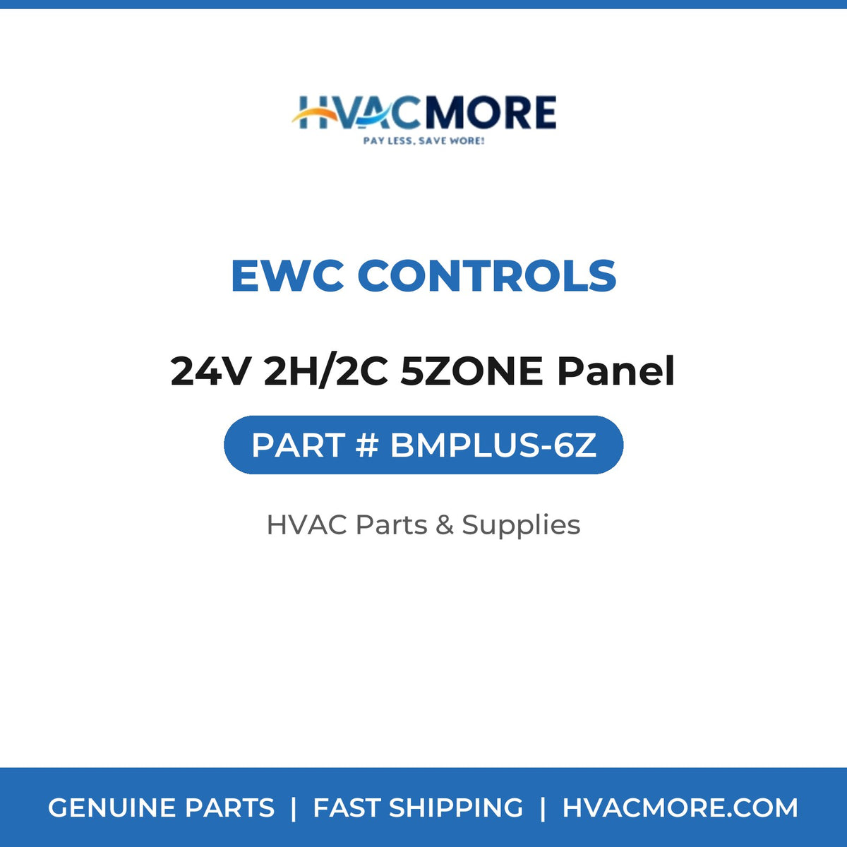 EWC Controls 24V 2H/2C 5ZONE Panel BMPLUS-6Z