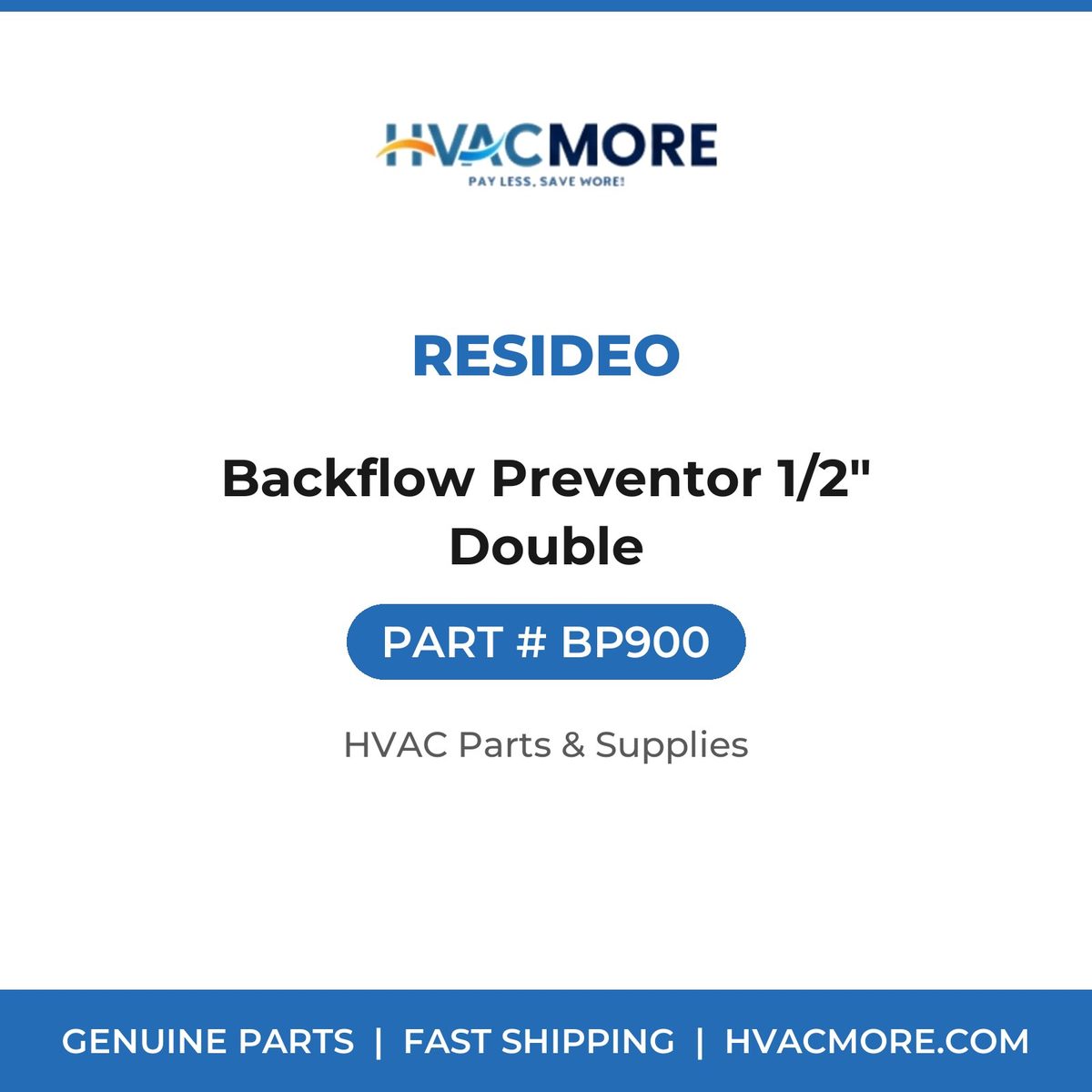 Resideo Backflow Preventor 1/2" Double BP900