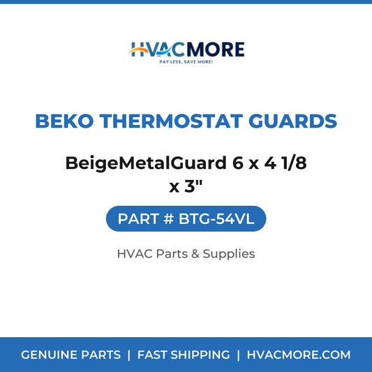 Beko Thermostat Guards BeigeMetalGuard 6 x 4 1/8 x 3" BTG-54VL