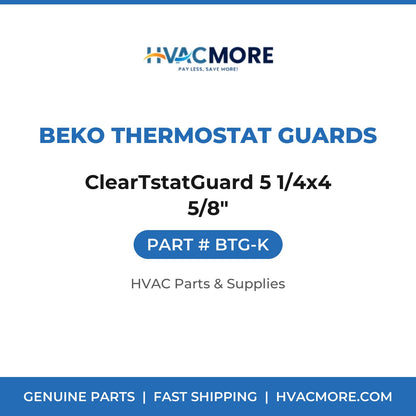 Beko Thermostat Guards ClearTstatGuard 5 1/4x4 5/8" BTG-K