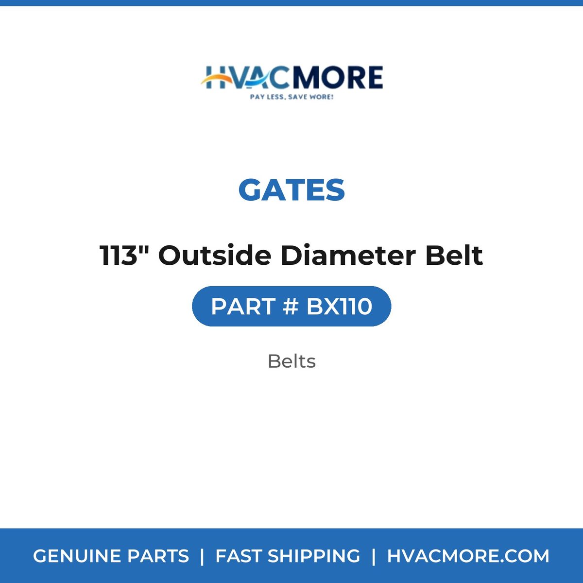 Gates 113" Outside Diameter Belt BX110