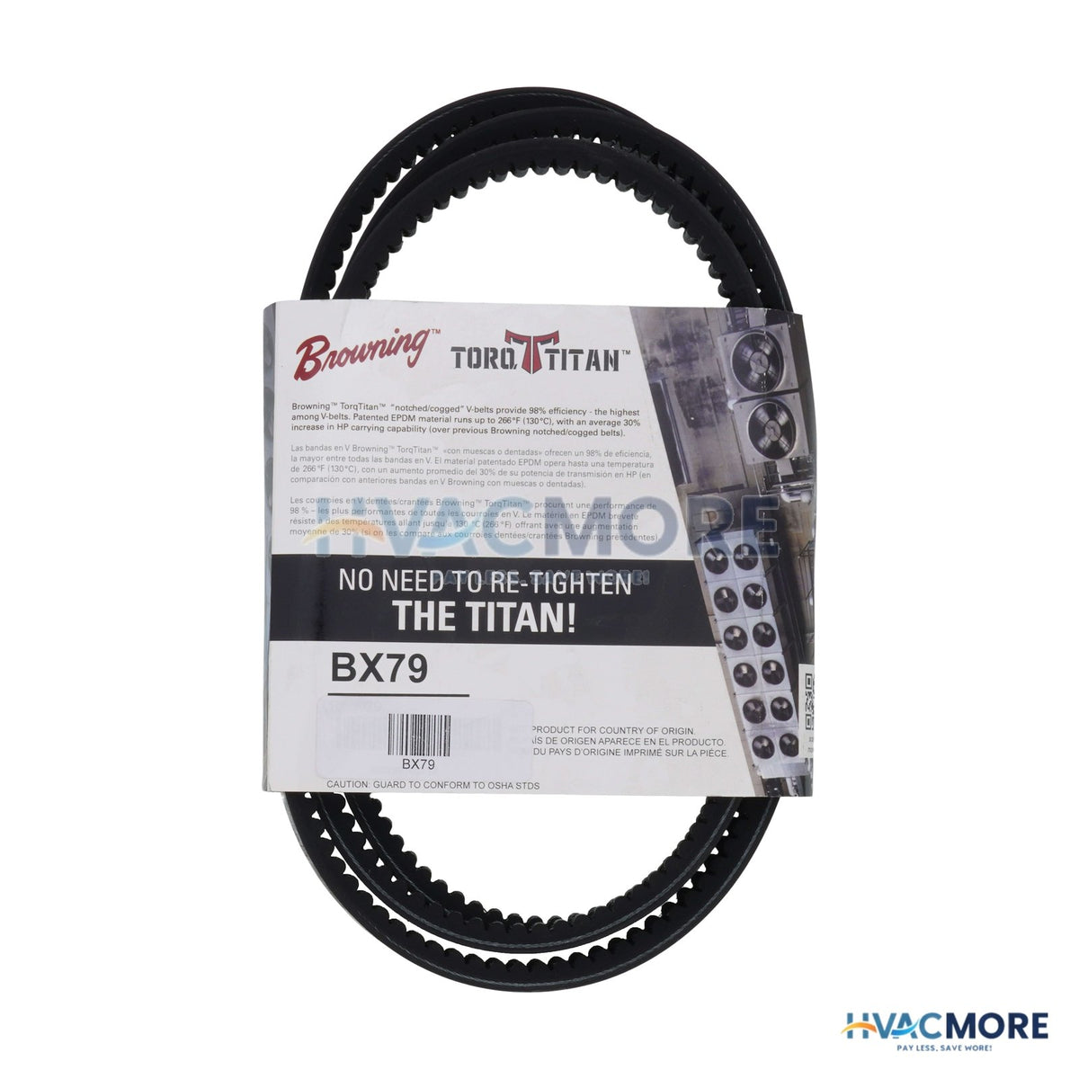 Browning TorqTitan Gripnotch Belt W/ 80.8" Pitch BX79