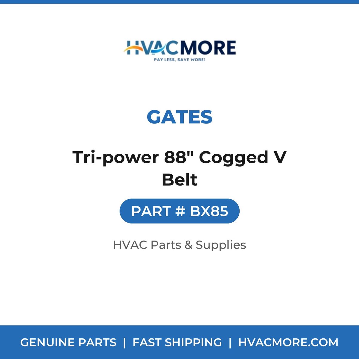 Gates Tri-power 88" Cogged V Belt BX85