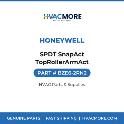 Honeywell SPDT SnapAct TopRollerArmAct BZE6-2RN2