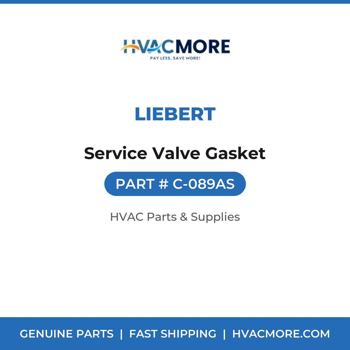 Liebert Service Valve Gasket C-089AS