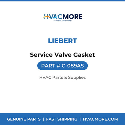 Liebert Service Valve Gasket C-089AS
