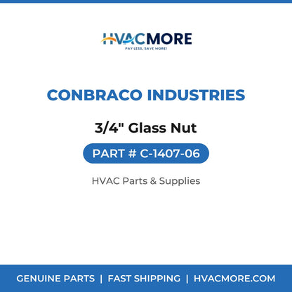 Conbraco Industries 3/4" Glass Nut C-1407-06