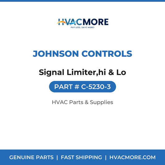 Johnson Controls Signal Limiter,hi & Lo C-5230-3