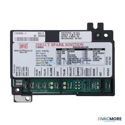 Baso Gas Products Direct Spark Ignition Control W/ 30 Seconds Pre-Purge C161KKD-1C