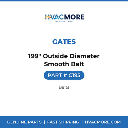 Gates 199" Outside Diameter Smooth Belt C195