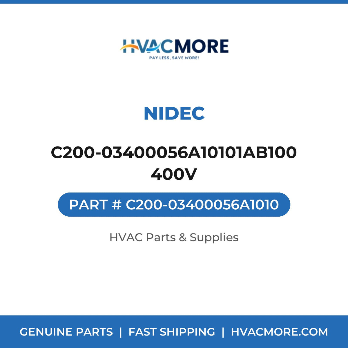Nidec C200-03400056A10101AB100 400V C200-03400056A1010