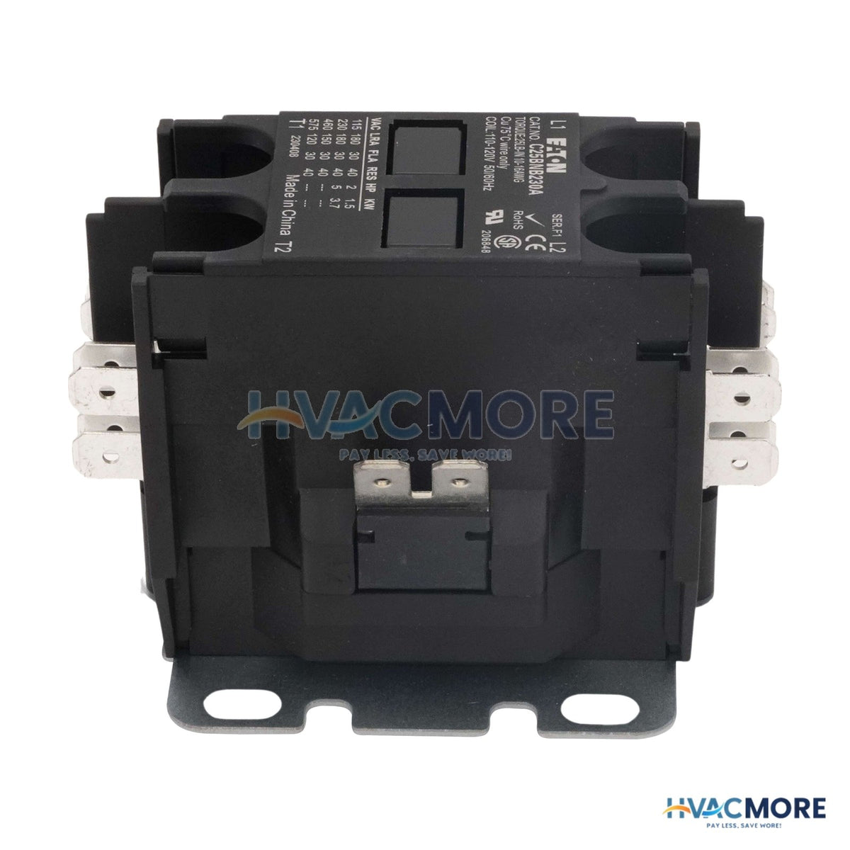 Eaton 2-POLE Definite Purpose Contactor (120V, 30 Amp) C25BNB230A